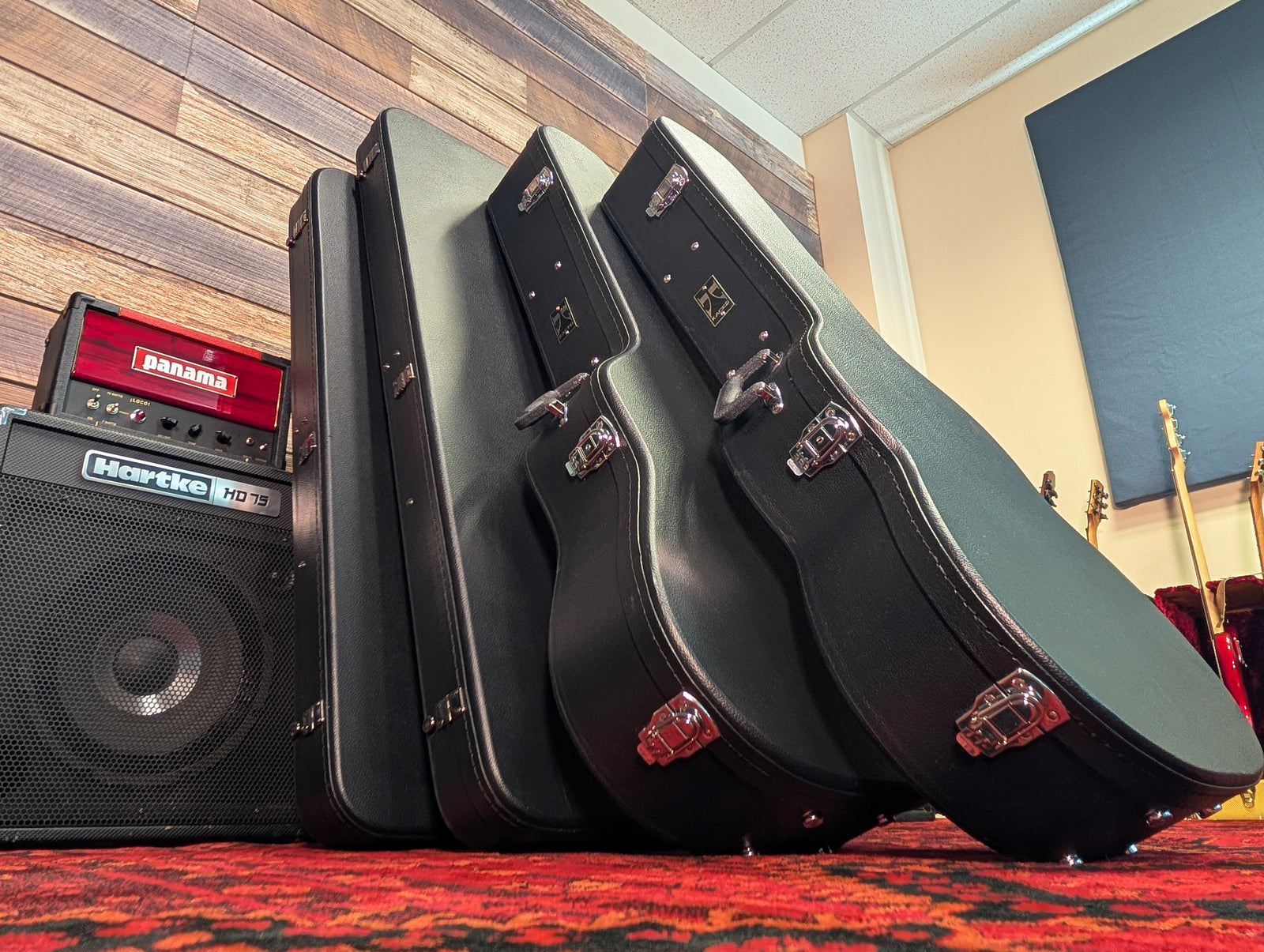 Kaces Economy Hardshell Small Body Acoustic Guitar Case