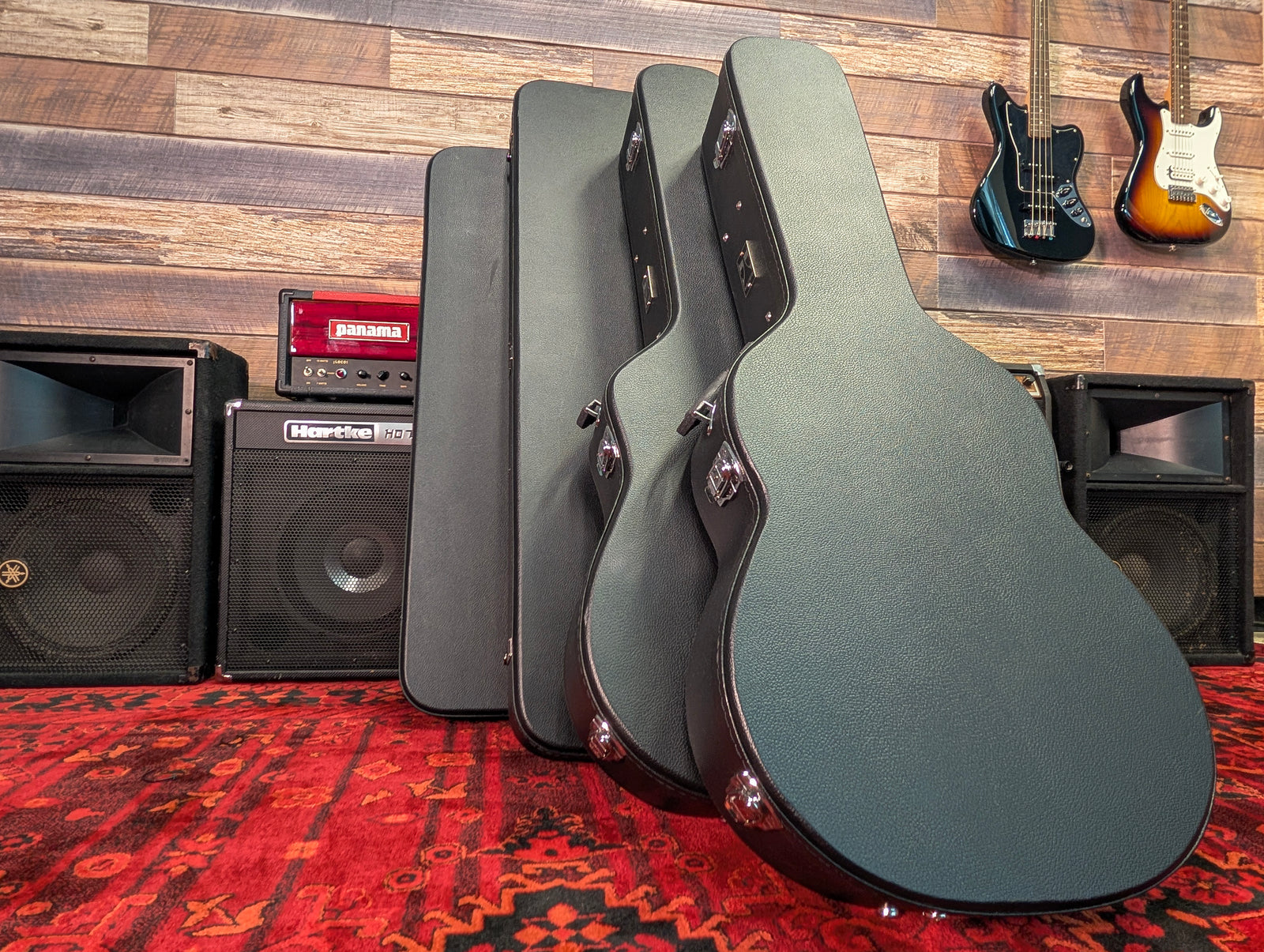 Kaces Economy Hardshell Small Body Acoustic Guitar Case