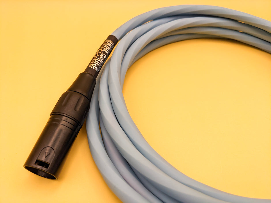 Pig Hog Hex Series Mic Cable, 25ft - Daphne Blue