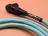 Pig Hog Hex Series Right Angle Mic Cable, 6ft - Seafoam Green