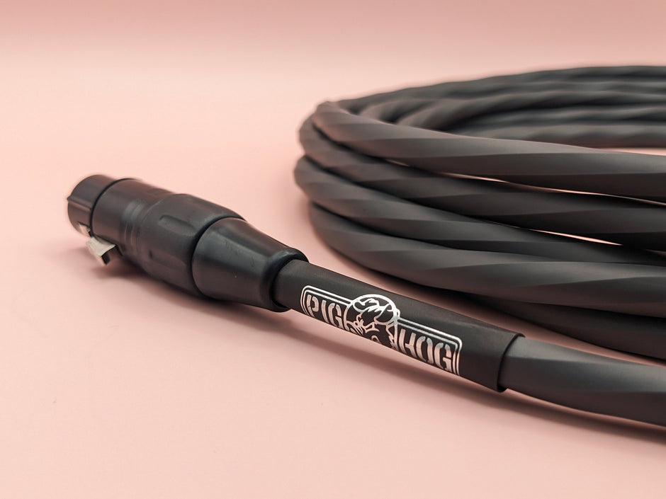 Pig Hog Hex Series Mic Cable, 25ft - Grey