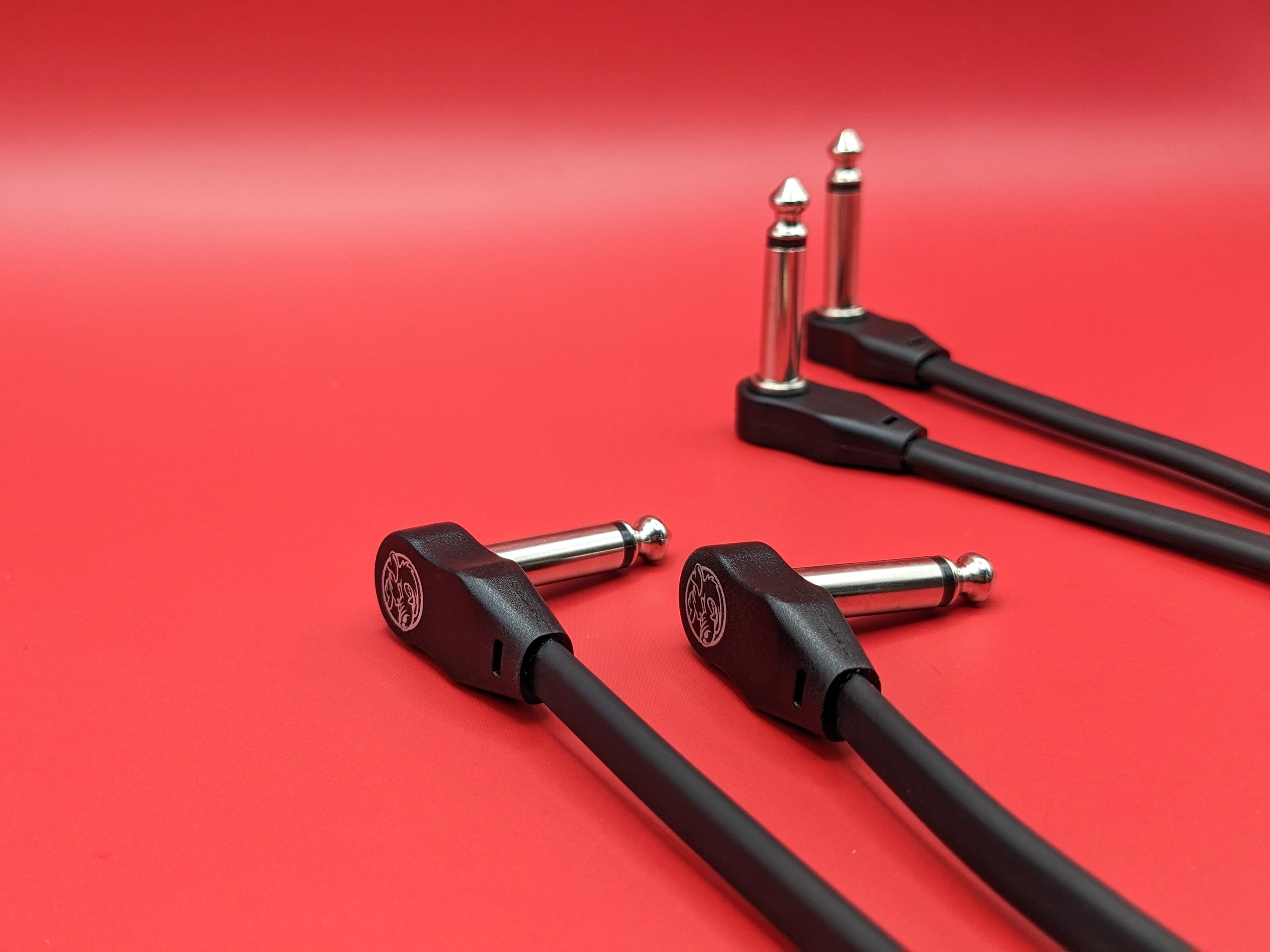 Pig Hog Lil Pigs 6in Low Profile Patch Cables - 4 pack