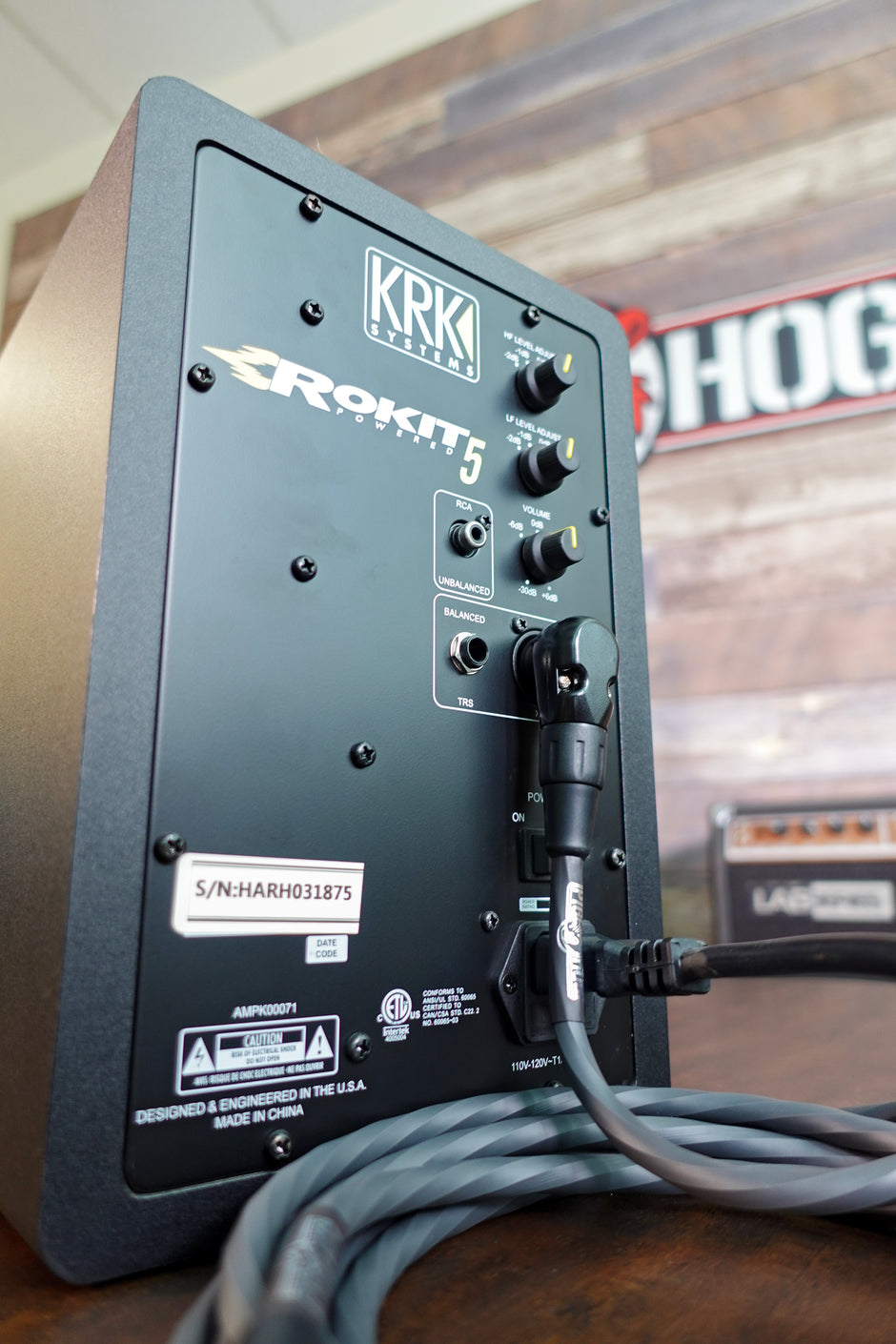 Pig Hog Hex Series Right Angle Mic Cable, 10ft - Grey