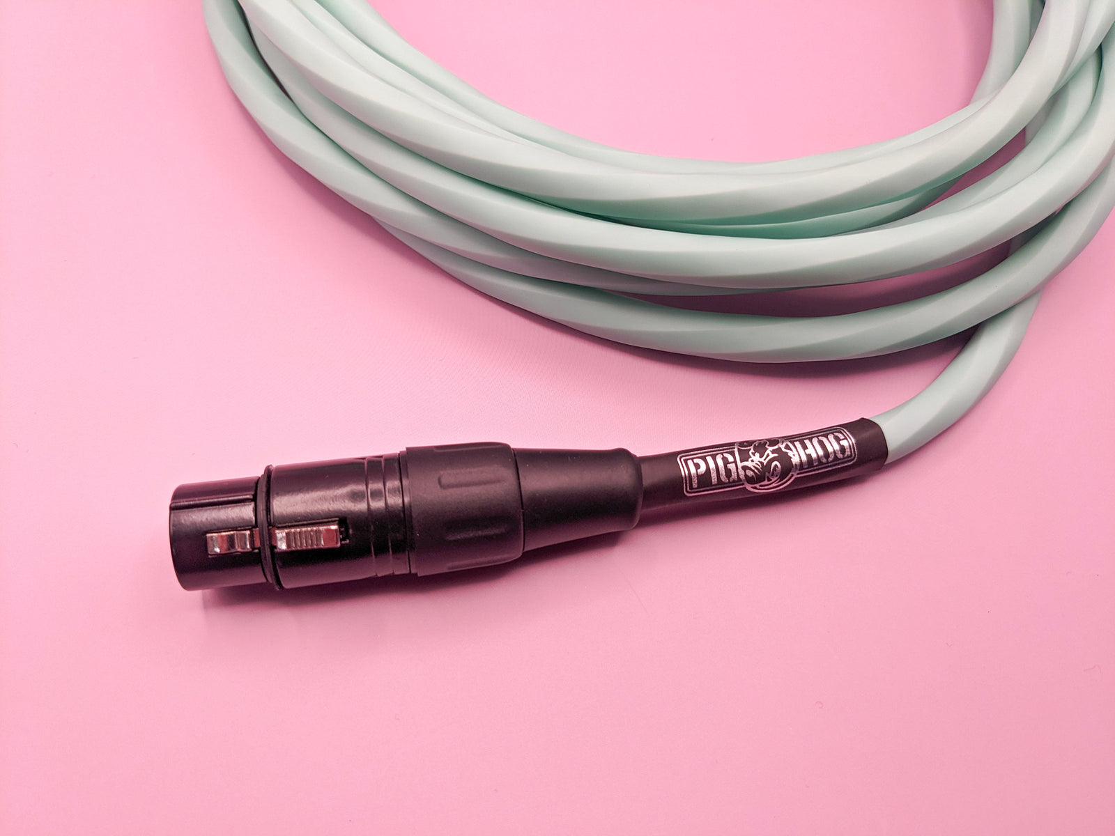 Pig Hog Hex Series Mic Cable, 10ft - Seafoam Green