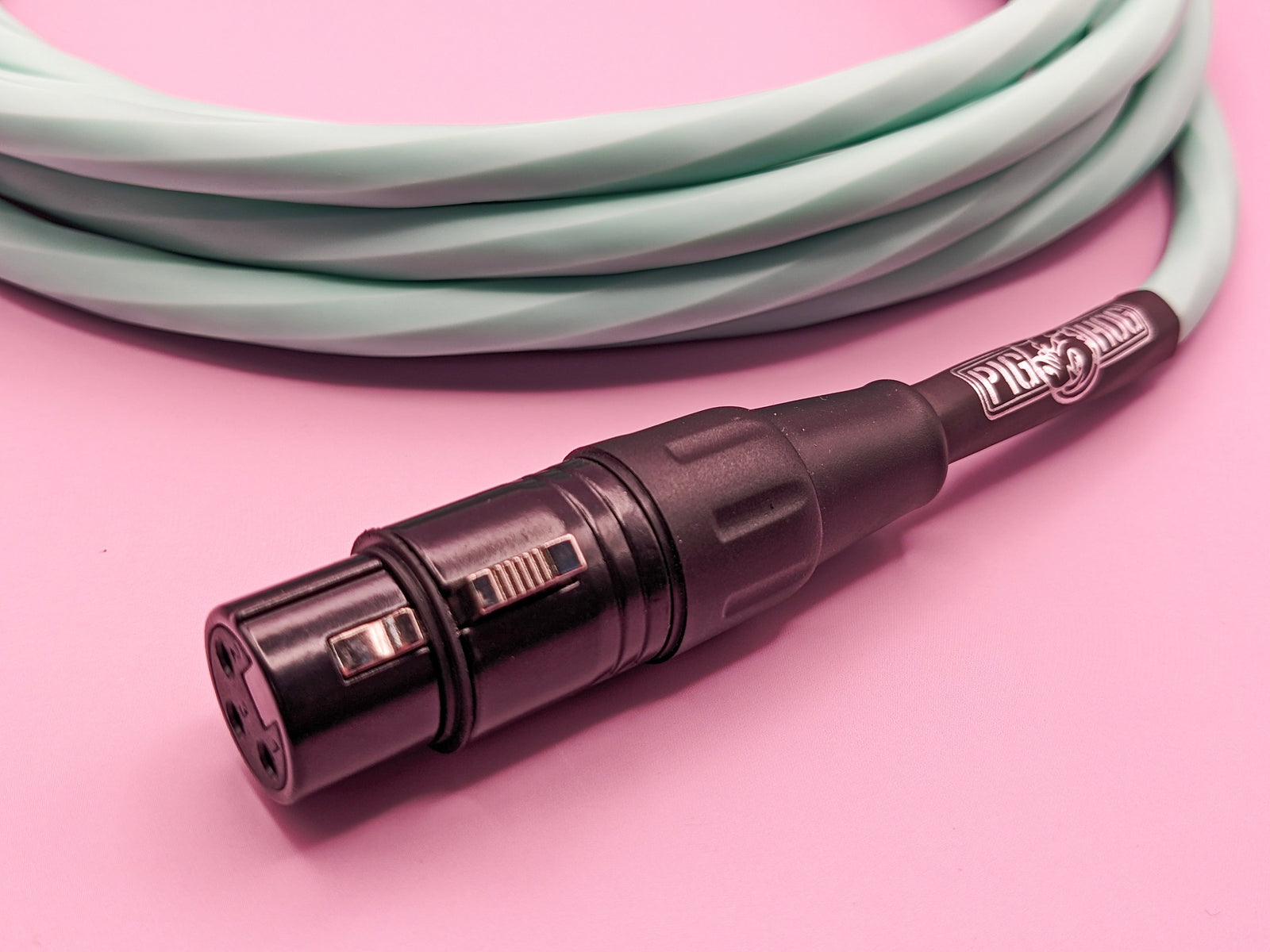 Pig Hog Hex Series Mic Cable, 25ft - Seafoam Green