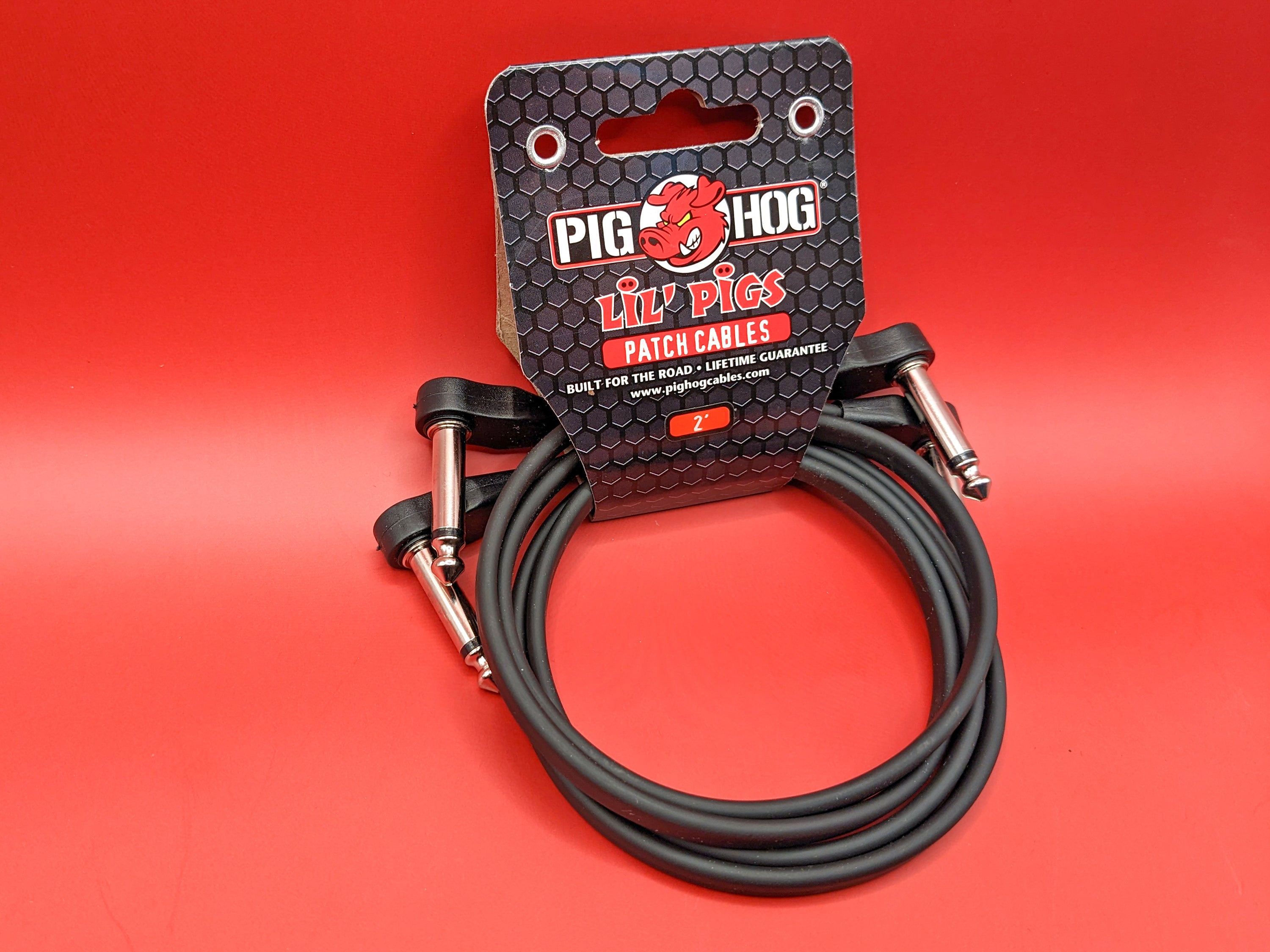 Pig Hog Lil Pigs 2ft Low Profile Patch Cables - 2 pack