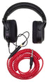 Hex Coiled Headphone Extension Cable, 1/4" - 15ft - Candy Apple Red