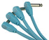 Pig Hog Lil Pigs 6in Low Profile Patch Cables - 4 pack, Daphne Blue