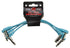 Pig Hog Lil Pigs 6in Low Profile Patch Cables - 4 pack, Daphne Blue