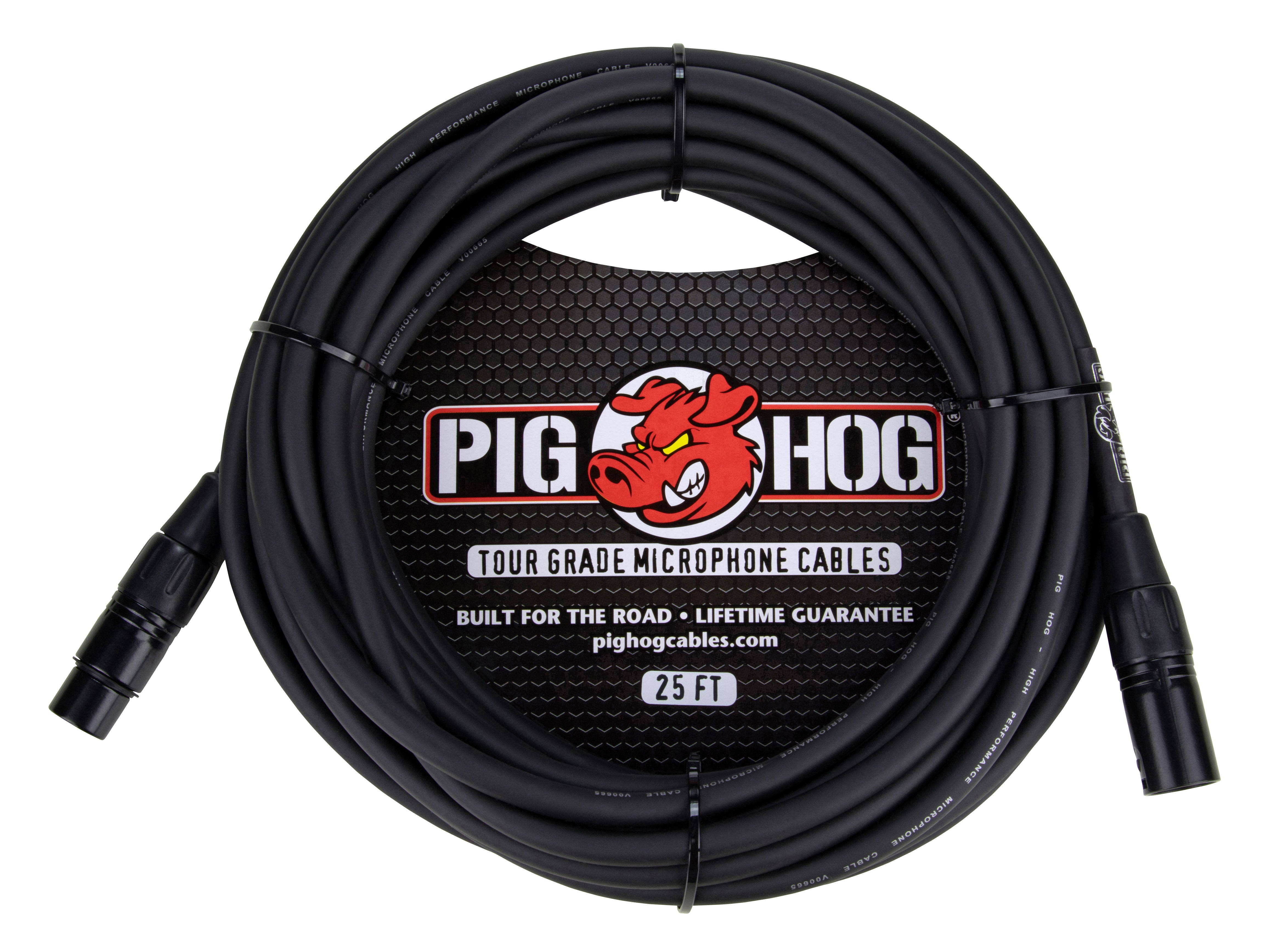 Pig Hog 8mm Mic Cable, 25ft XLR