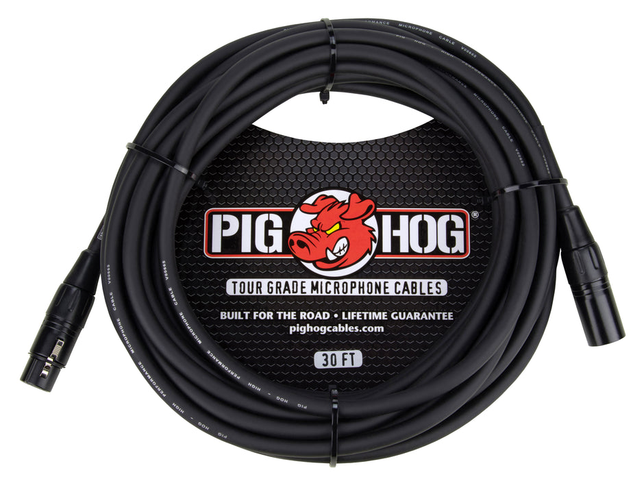 Pig Hog 8mm Mic Cable, 30ft XLR