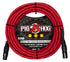 Pig Hog Hex Series Mic Cable, 25ft - Candy Apple Red