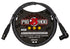 Pig Hog Hex Series Right Angle Mic Cable, 3ft - Grey