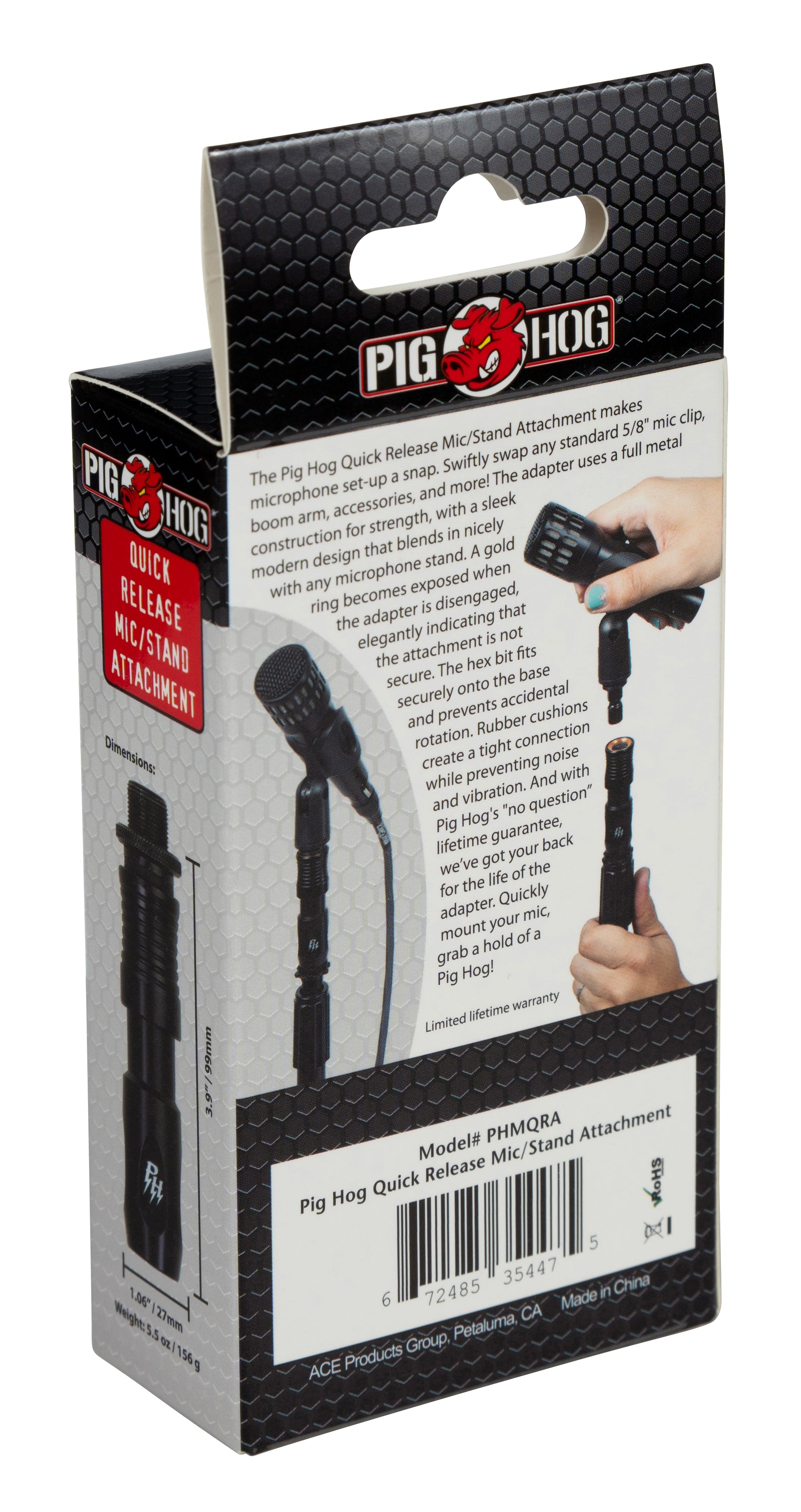 Pig Hog Microphone Quick Release Adapter