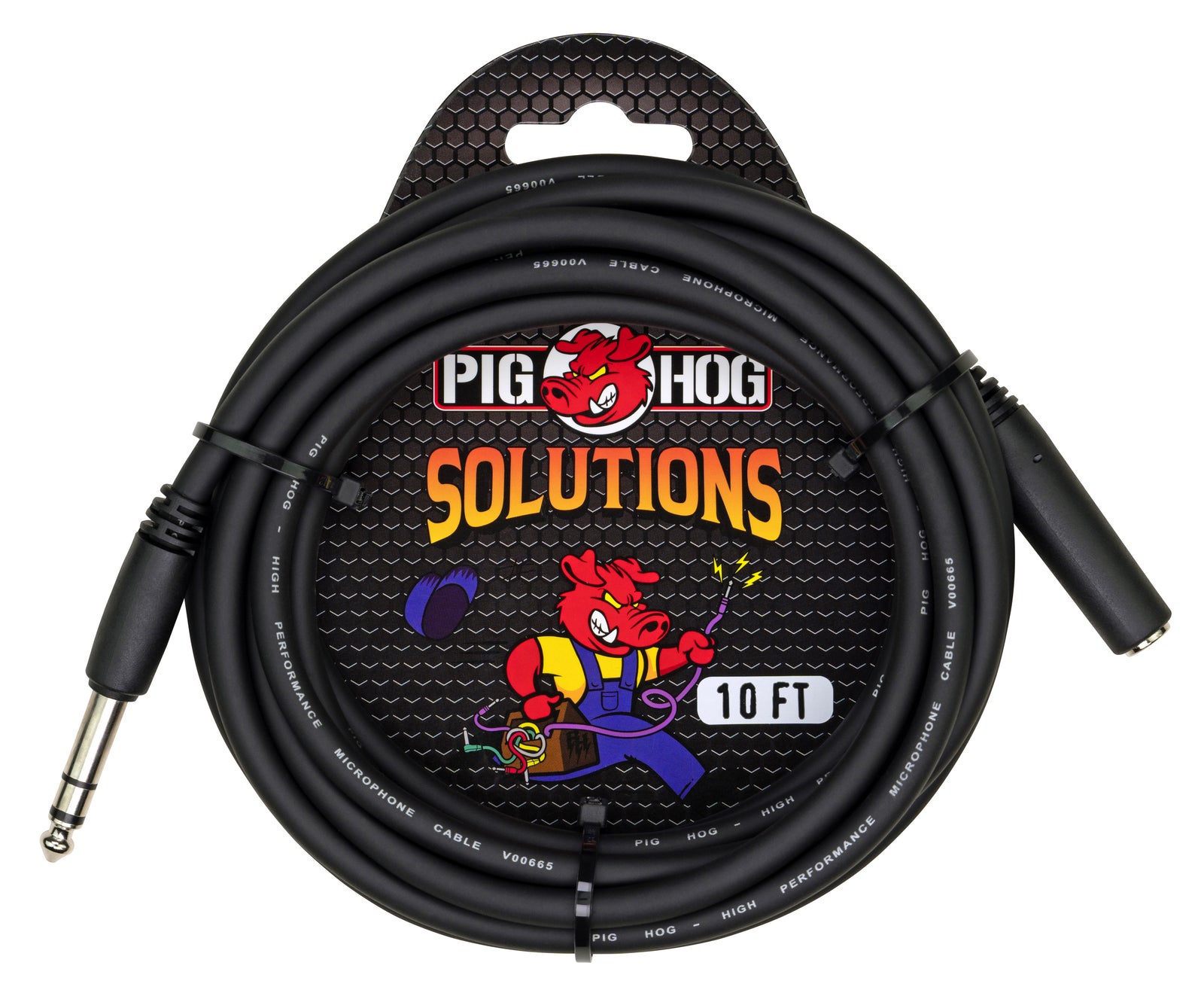 Pig Hog Solutions - 10ft Headphone Extension Cable, 1/4