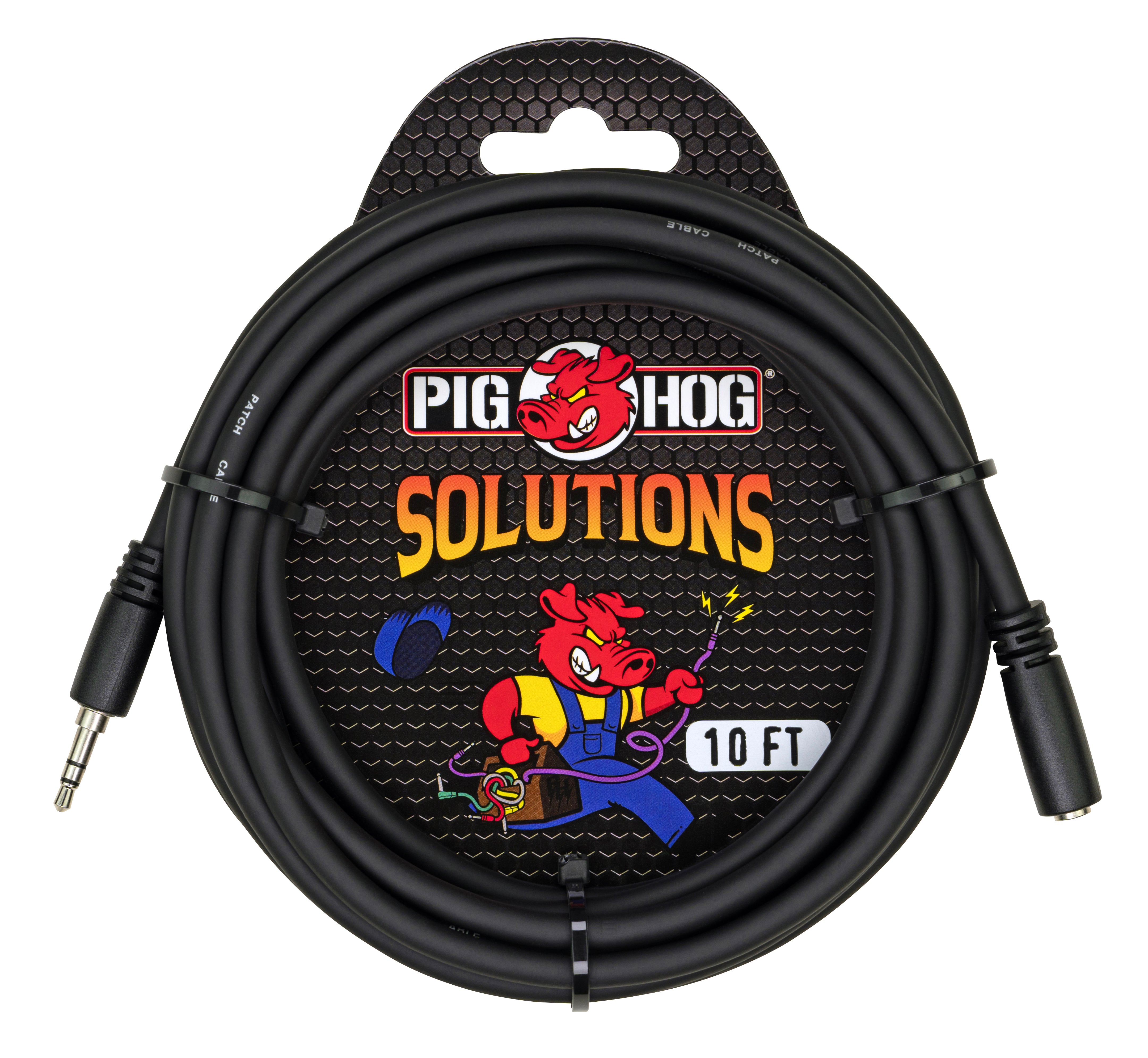 Pig Hog Solutions - 10ft Headphone Extension Cable, 3.5mm