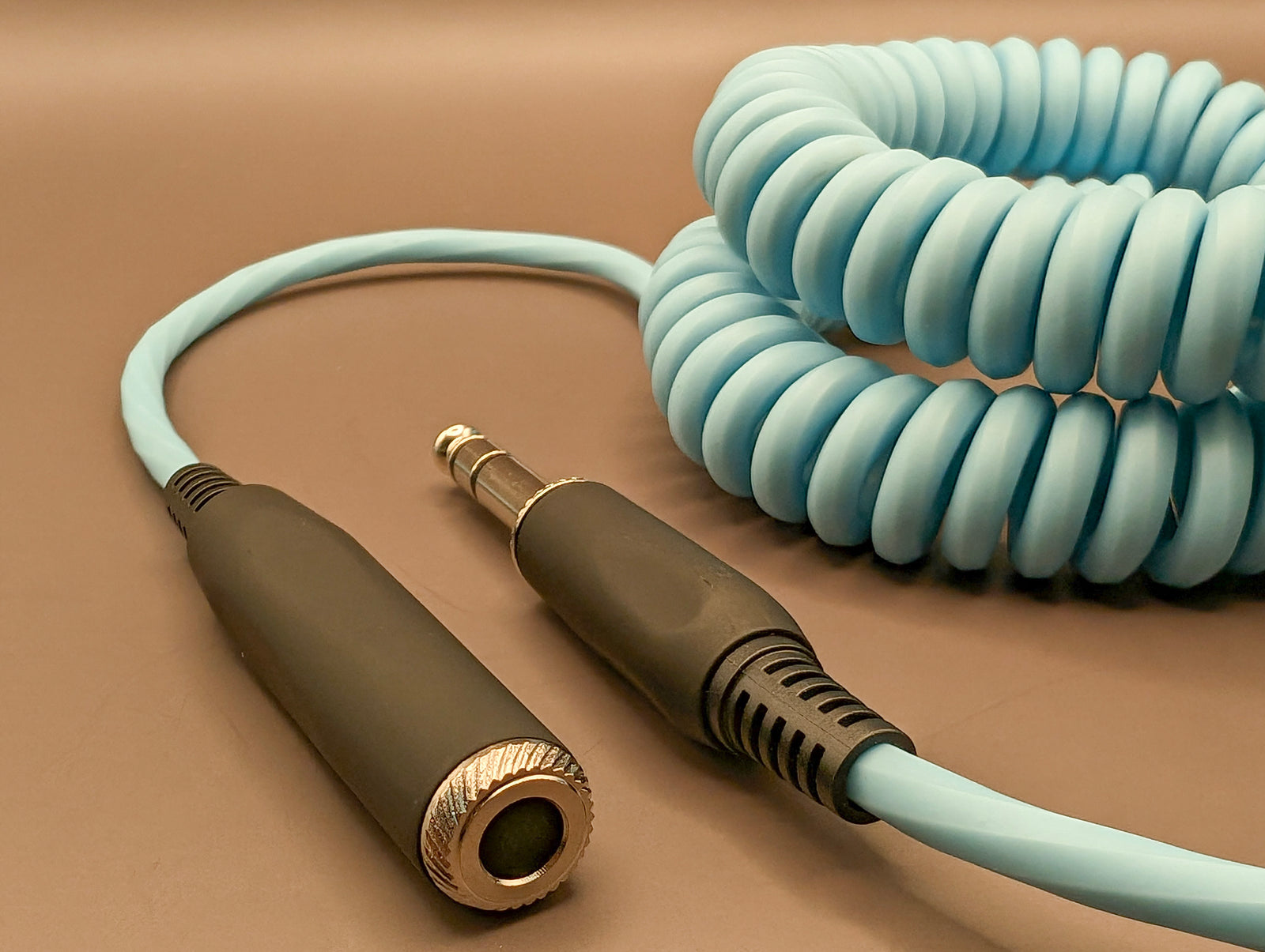 Hex Coiled Headphone Extension Cable, 1/4