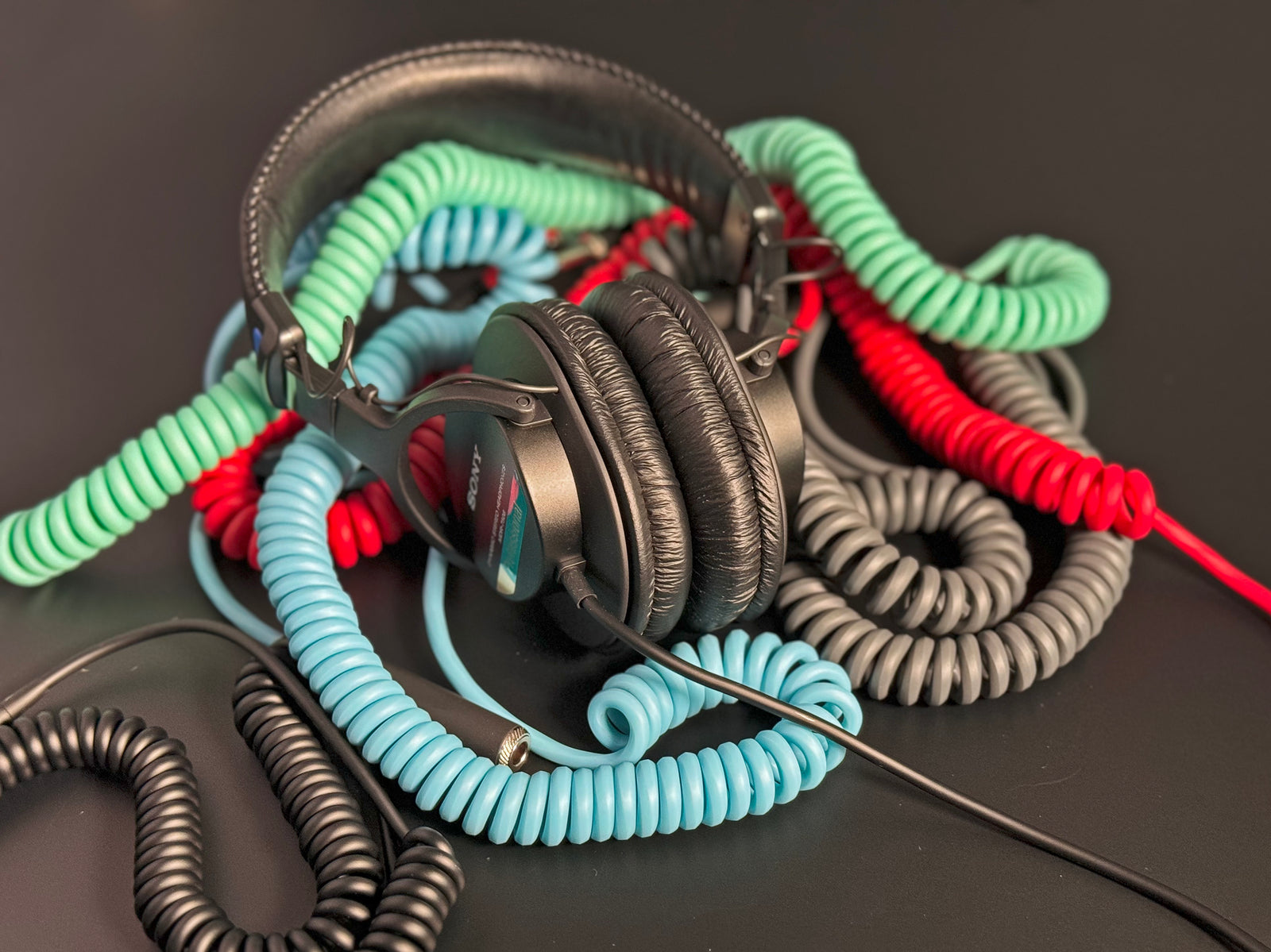 Hex Coiled Headphone Extension Cable, 1/4