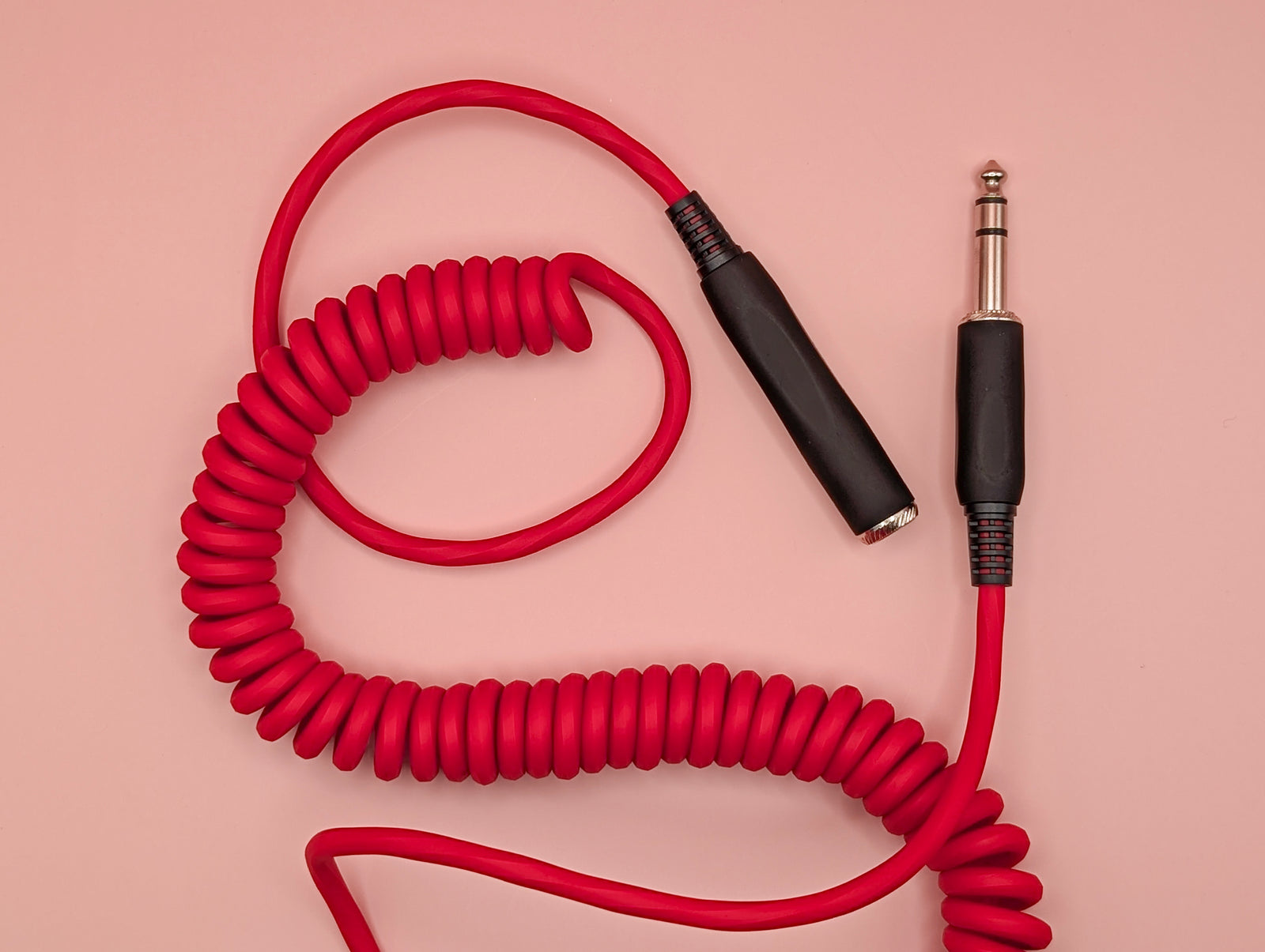 Hex Coiled Headphone Extension Cable, 1/4