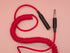 Hex Coiled Headphone Extension Cable, 1/4" - 15ft - Candy Apple Red