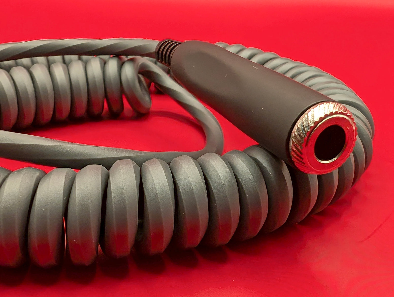 Hex Coiled Headphone Extension Cable, 1/4