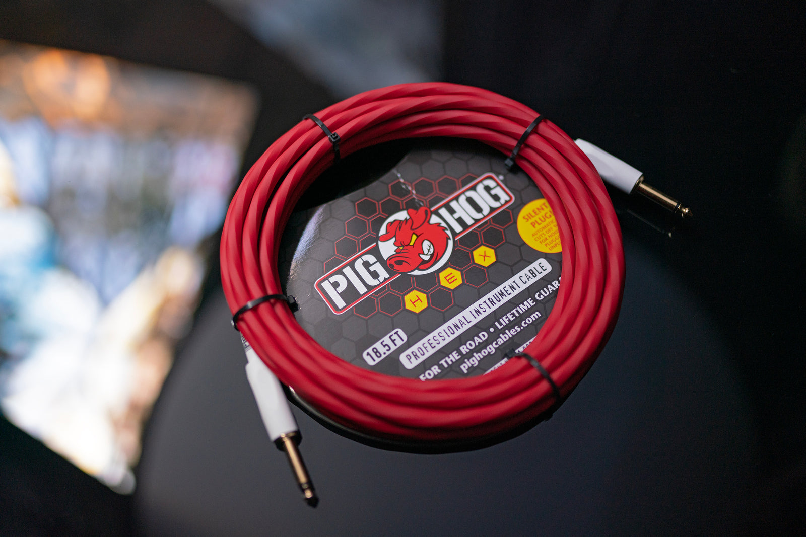 Hex Series Silent Cable 18.6 ft Candy Apple Red
