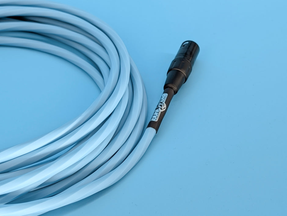 Pig Hog Hex Series Mic Cable, 30ft - Daphne Blue