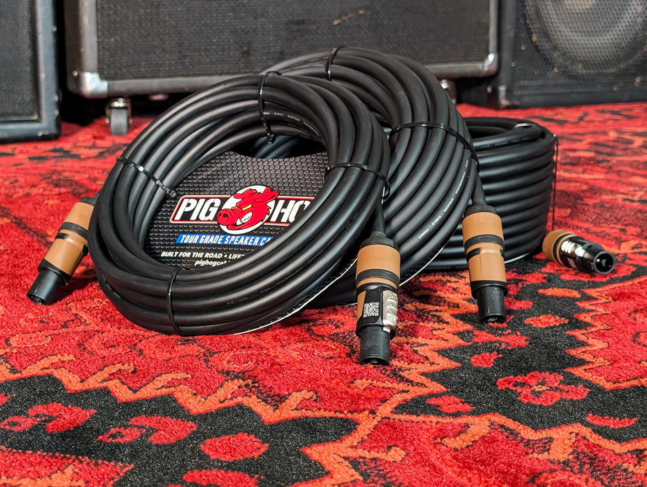 Pig Hog 10ft Speaker Cable, Speakon to Speakon