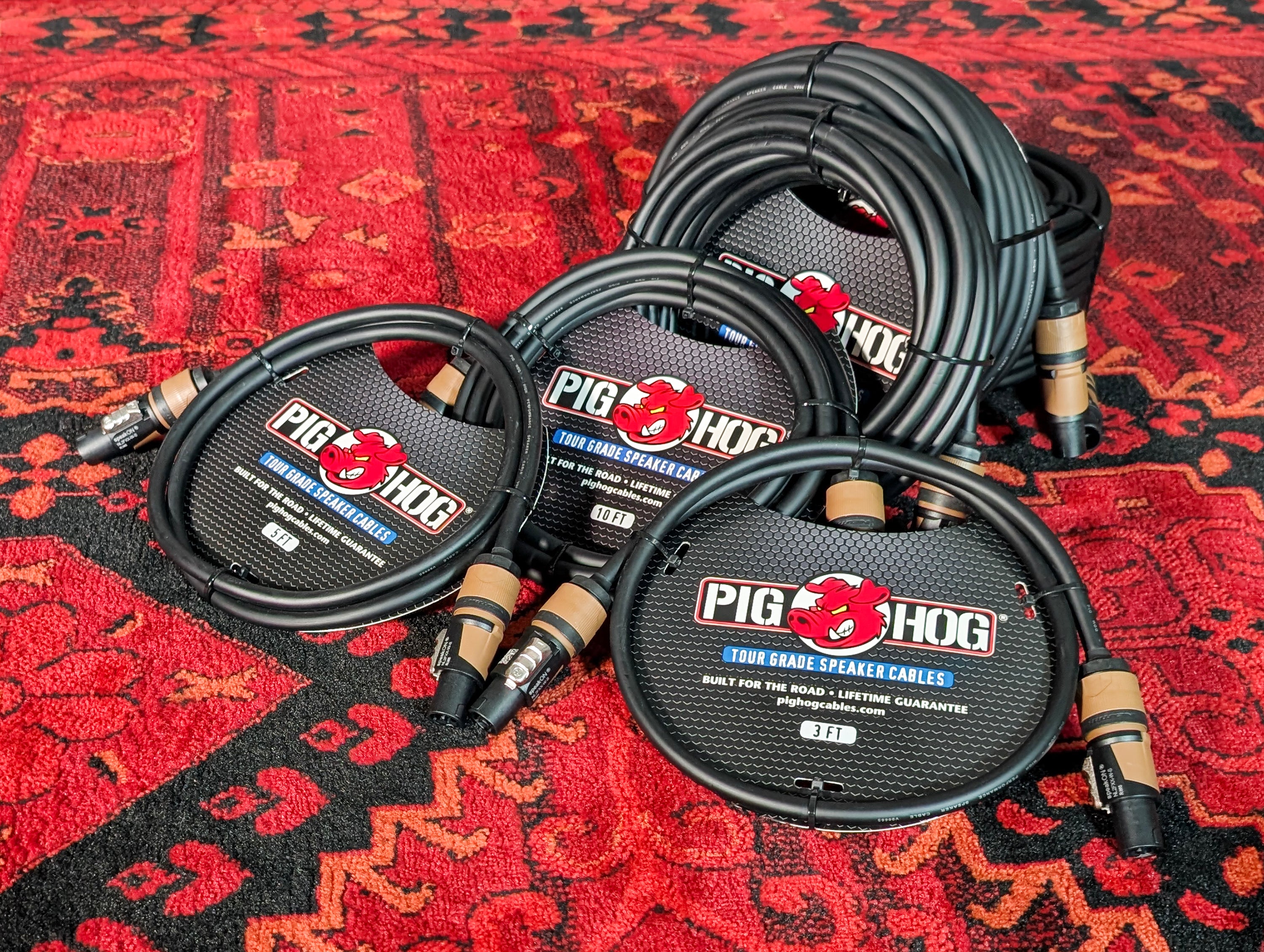 Pig Hog 25ft Speaker Cable, Speakon to Speakon