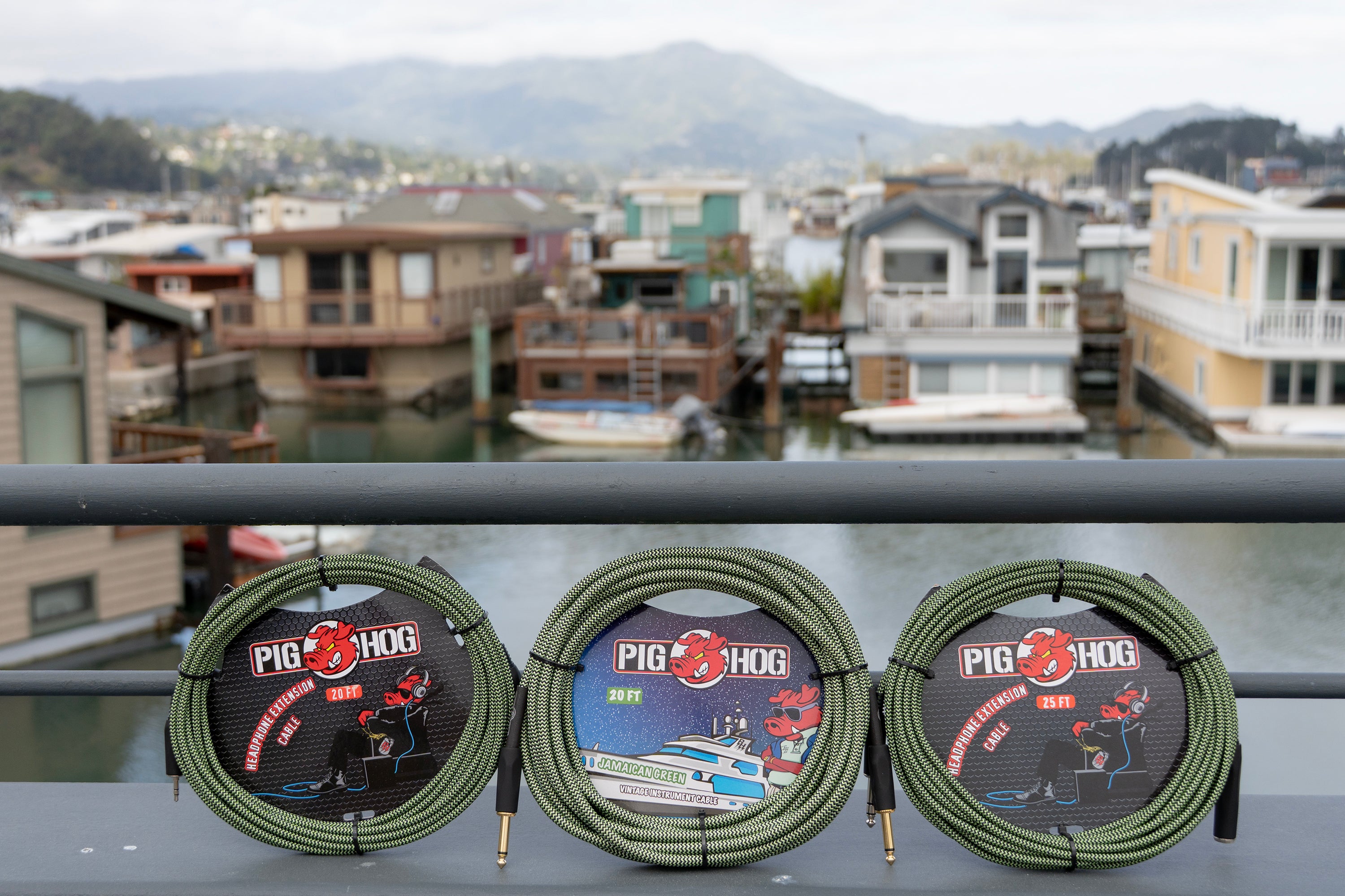 Pig Hog "Jamaican Green" Instrument Cable, 20ft