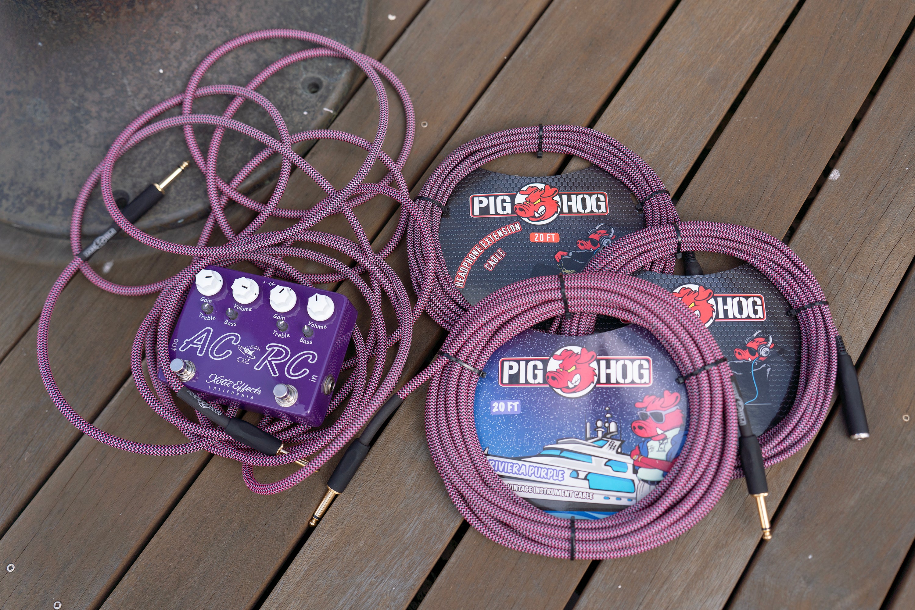 Pig Hog "Riviera Purple" Instrument Cable, 10ft