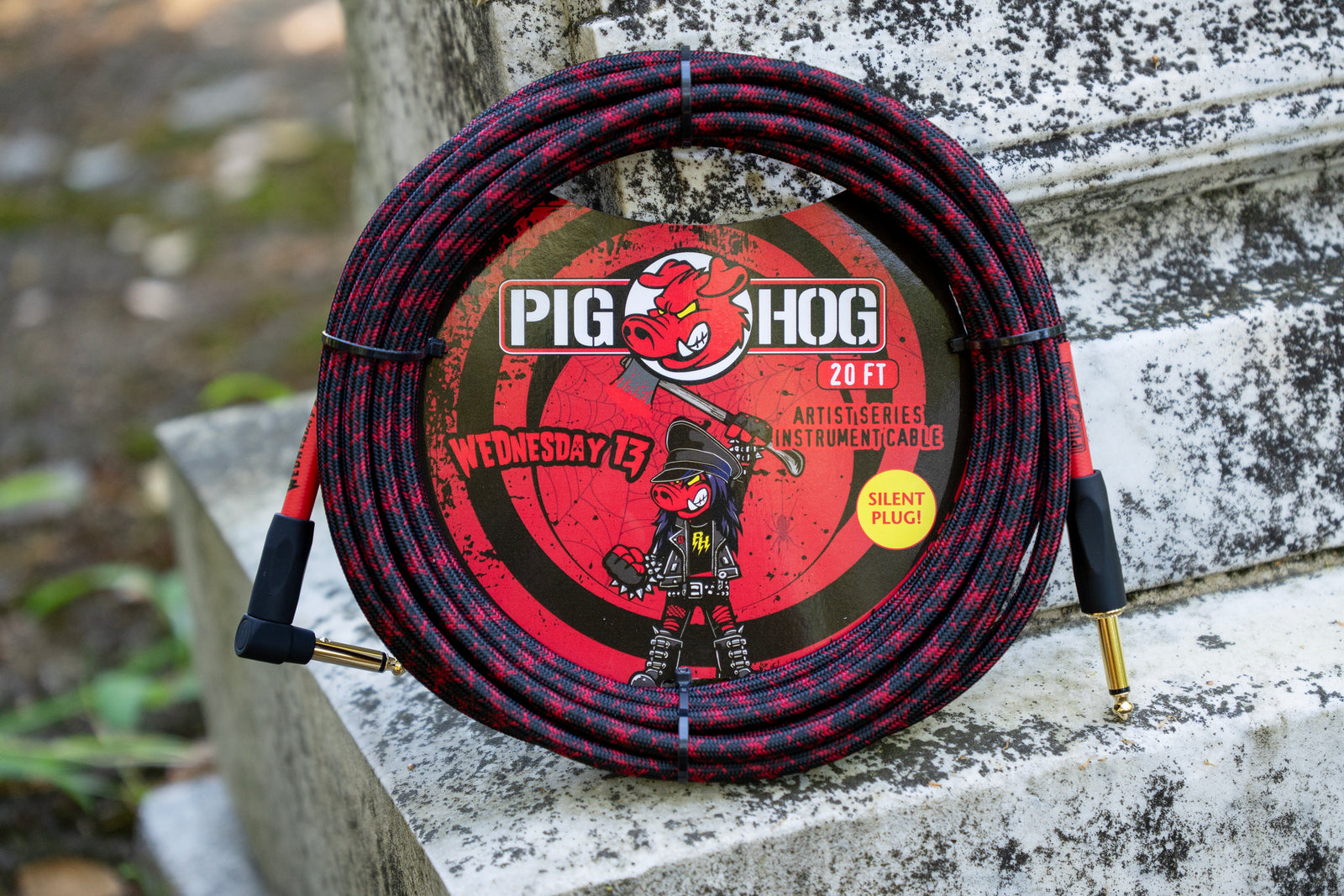Wednesday 13 Artist Series Instrument Silent R-Angle Cable 20ft