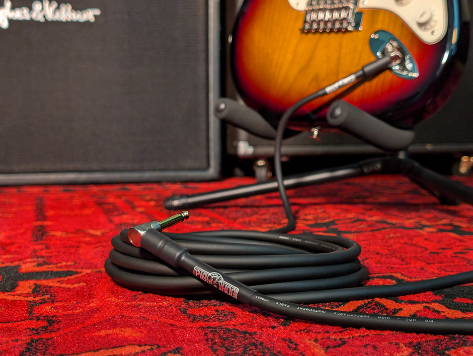 Pig Hog 18.6ft Instrument Cable, Rt Angle to Rt Angle
