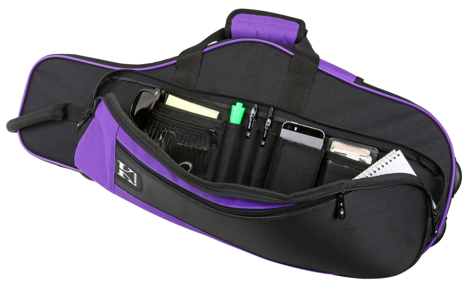 Lightweight Hardshell Alto Sax Case, Purple