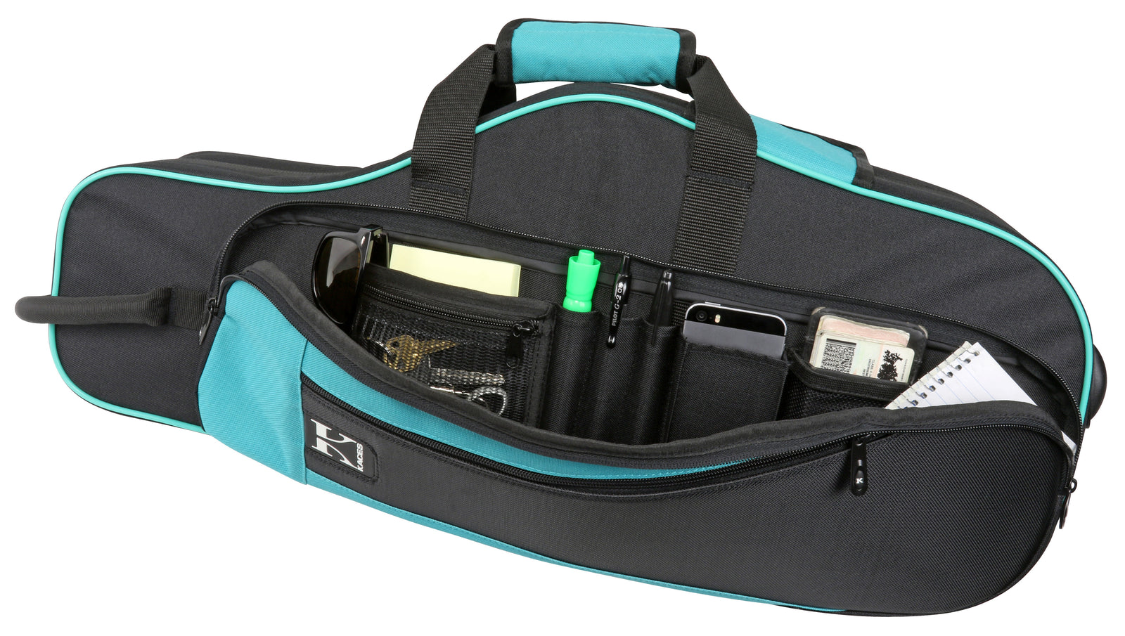 Lightweight Hardshell Alto Sax Case, Teal
