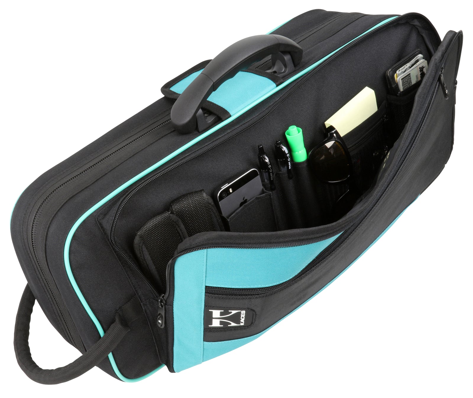 Kaces Lightweight Hardshell Trumpet Case, Teal
