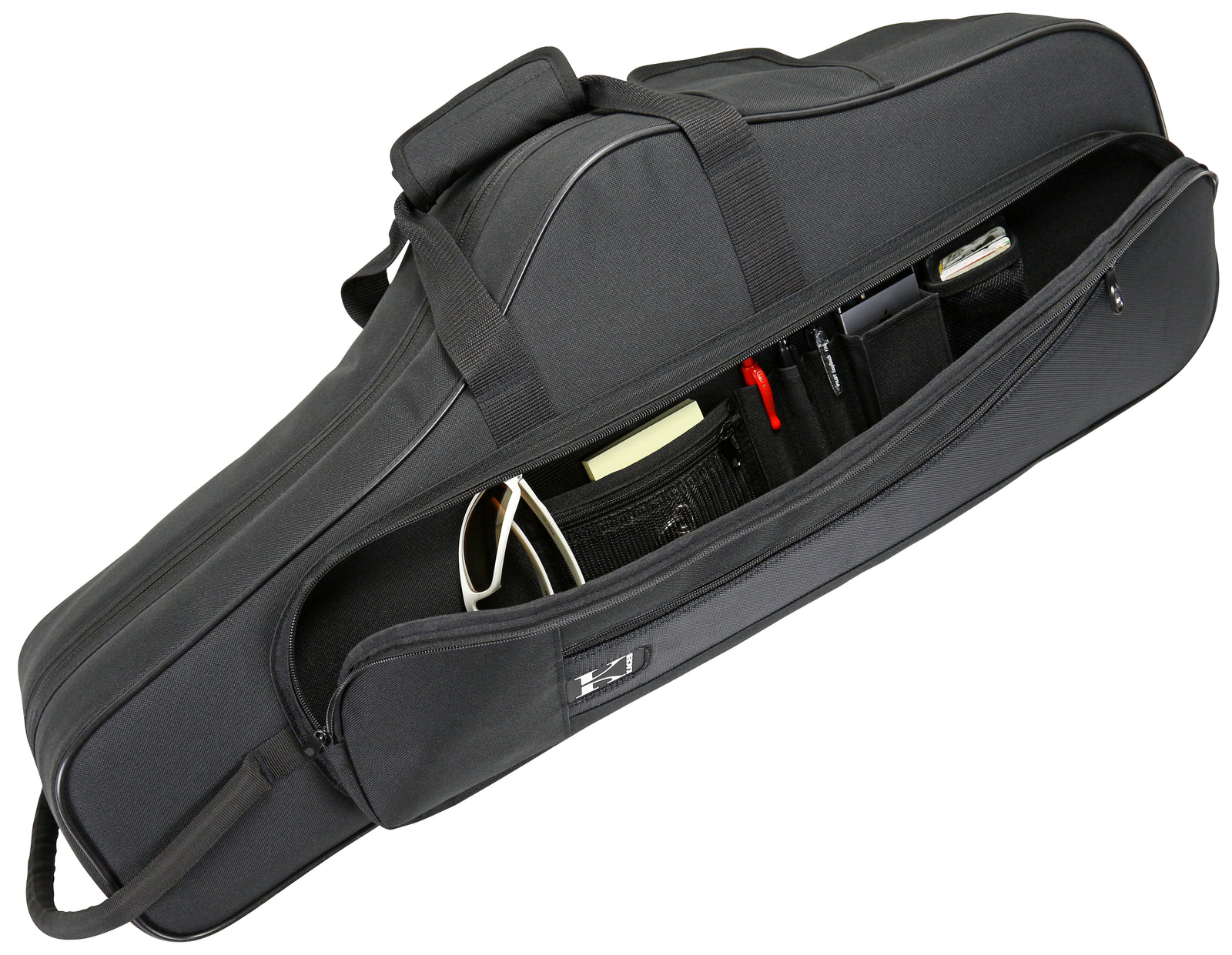 Kaces Lightweight Hardshell Tenor Sax Case, Black