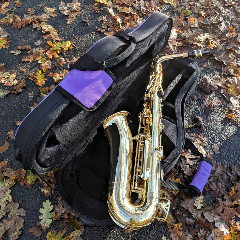 Lightweight Hardshell Alto Sax Case, Purple