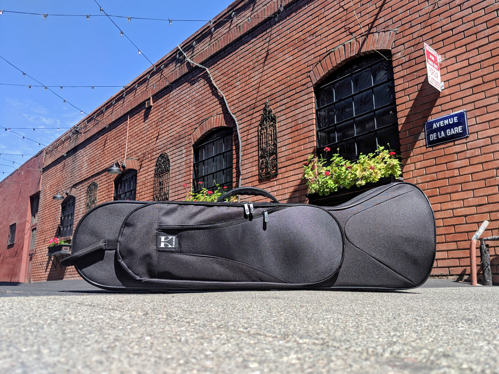 Kaces Lightweight Hardshell Trombone Case, Black