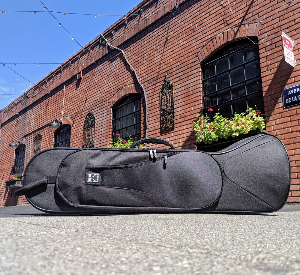 Kaces Lightweight Hardshell Trombone Case, Black
