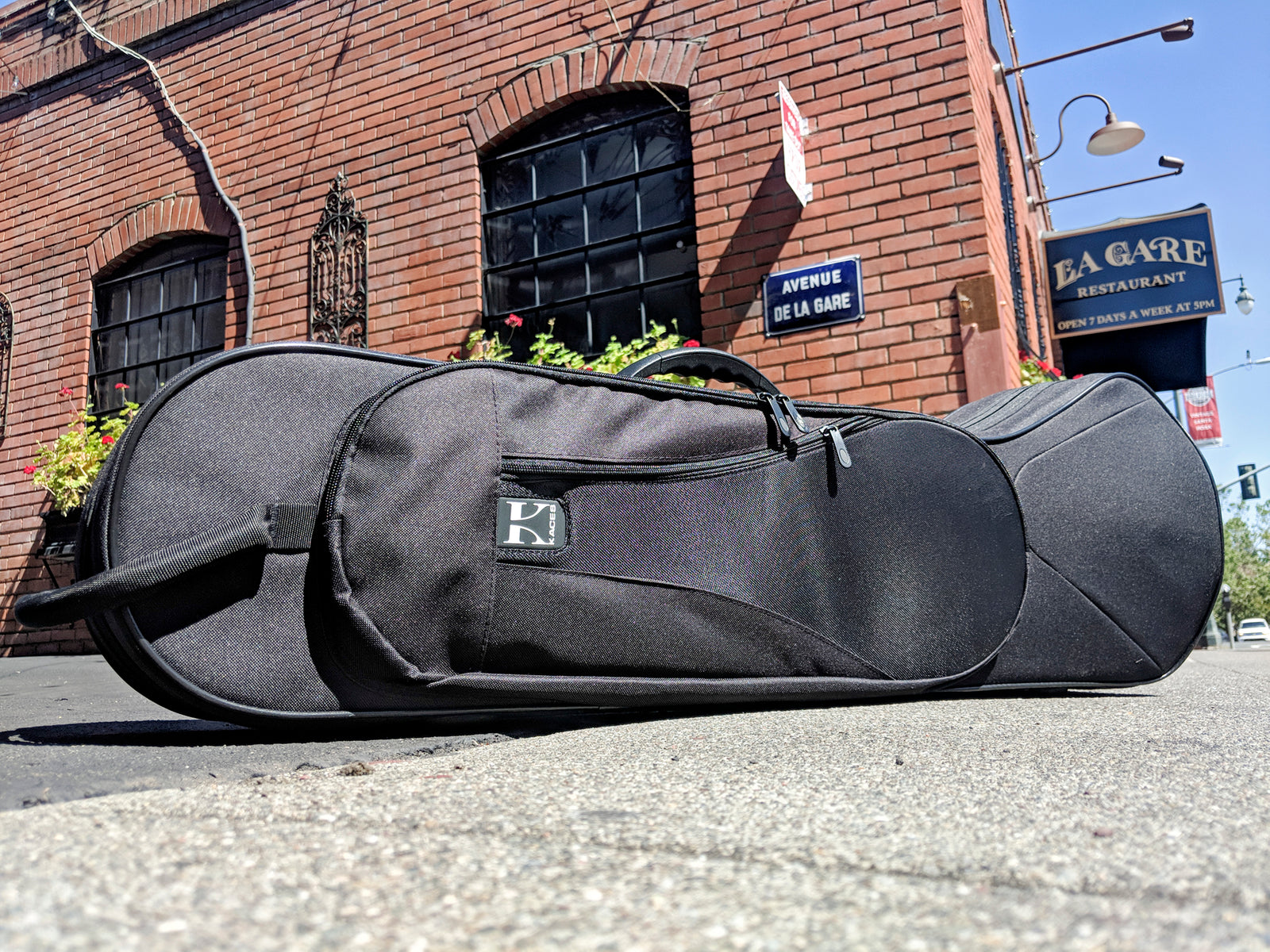 Kaces Lightweight Hardshell Trombone Case, Black