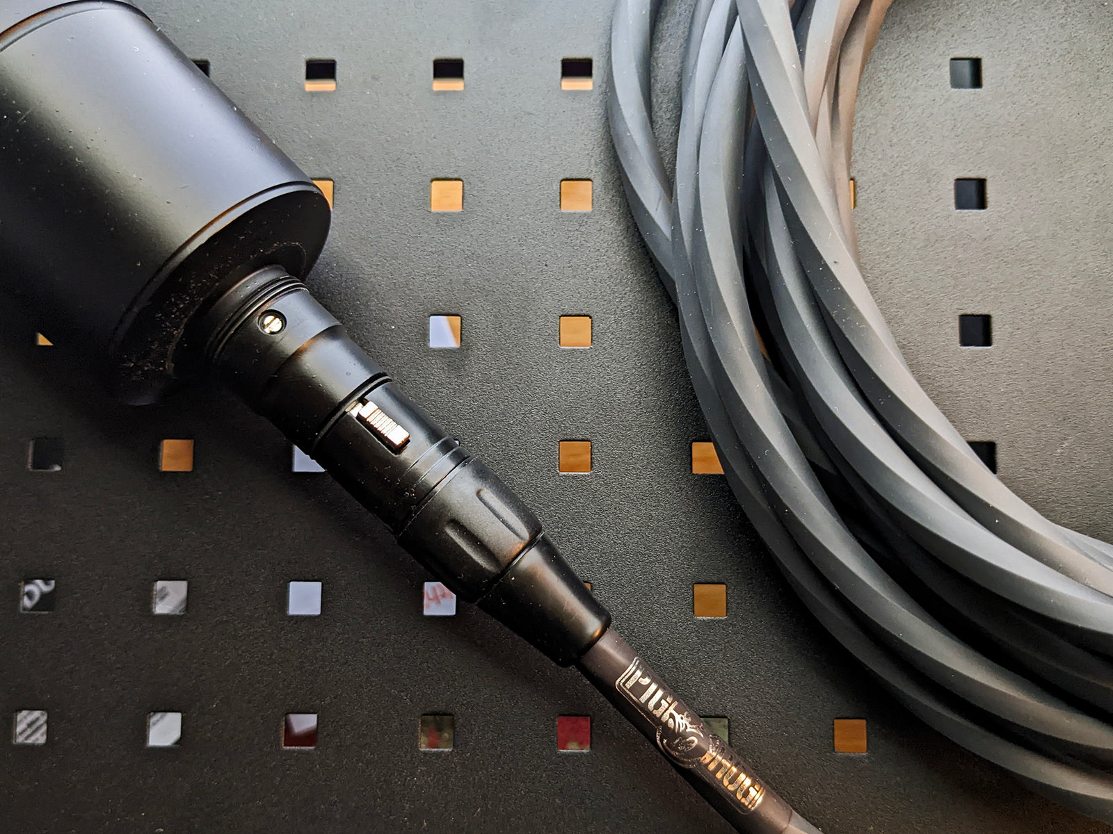 Pig Hog Hex Series Mic Cable, 25ft - Grey