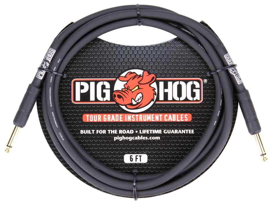 Pig Hog 6ft 1/4" - 1/4" 8mm Inst. Cable
