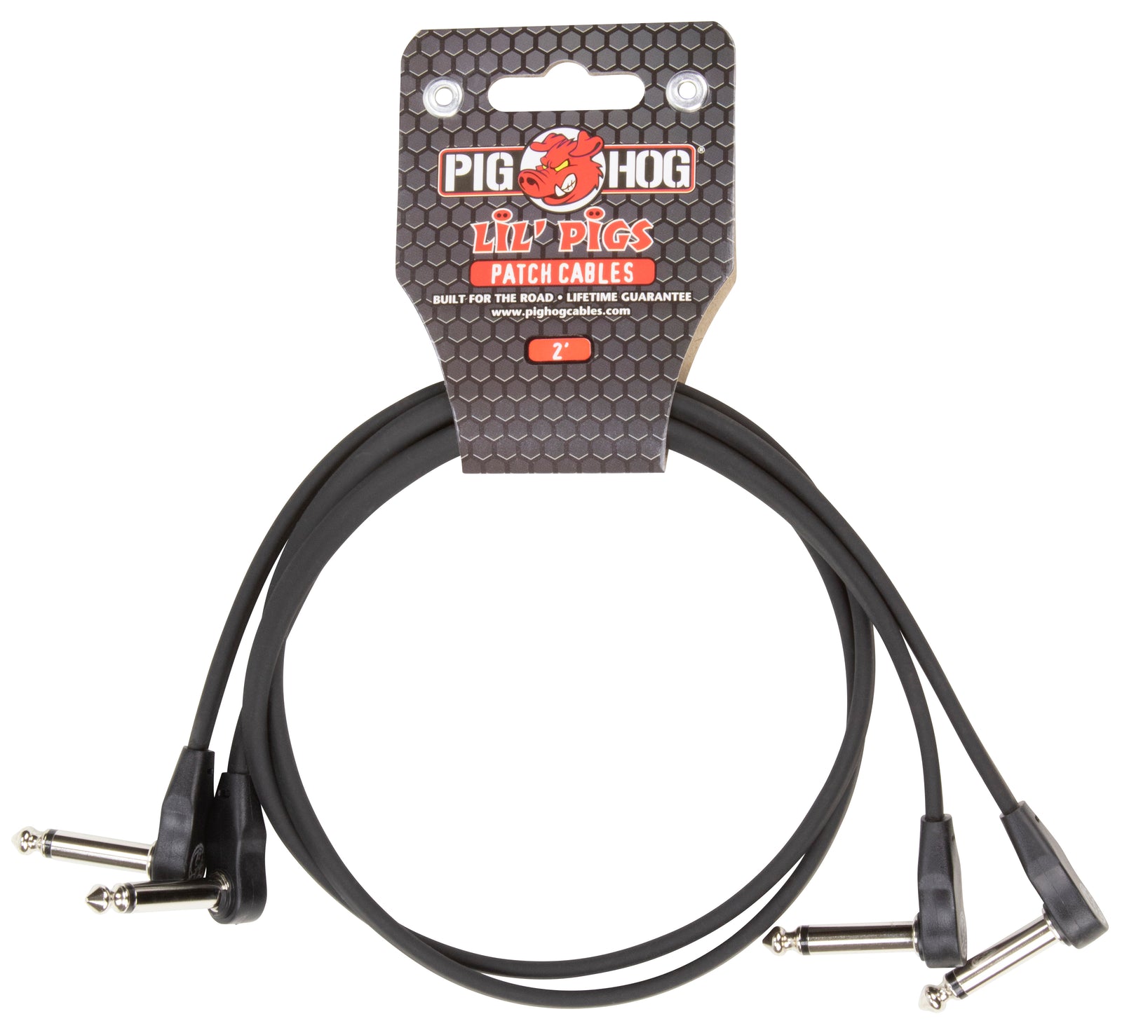 Pig Hog Lil Pigs 2ft Low Profile Patch Cables - 2 pack