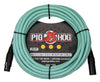 Pig Hog Hex Series Mic Cable, 25ft - Seafoam Green