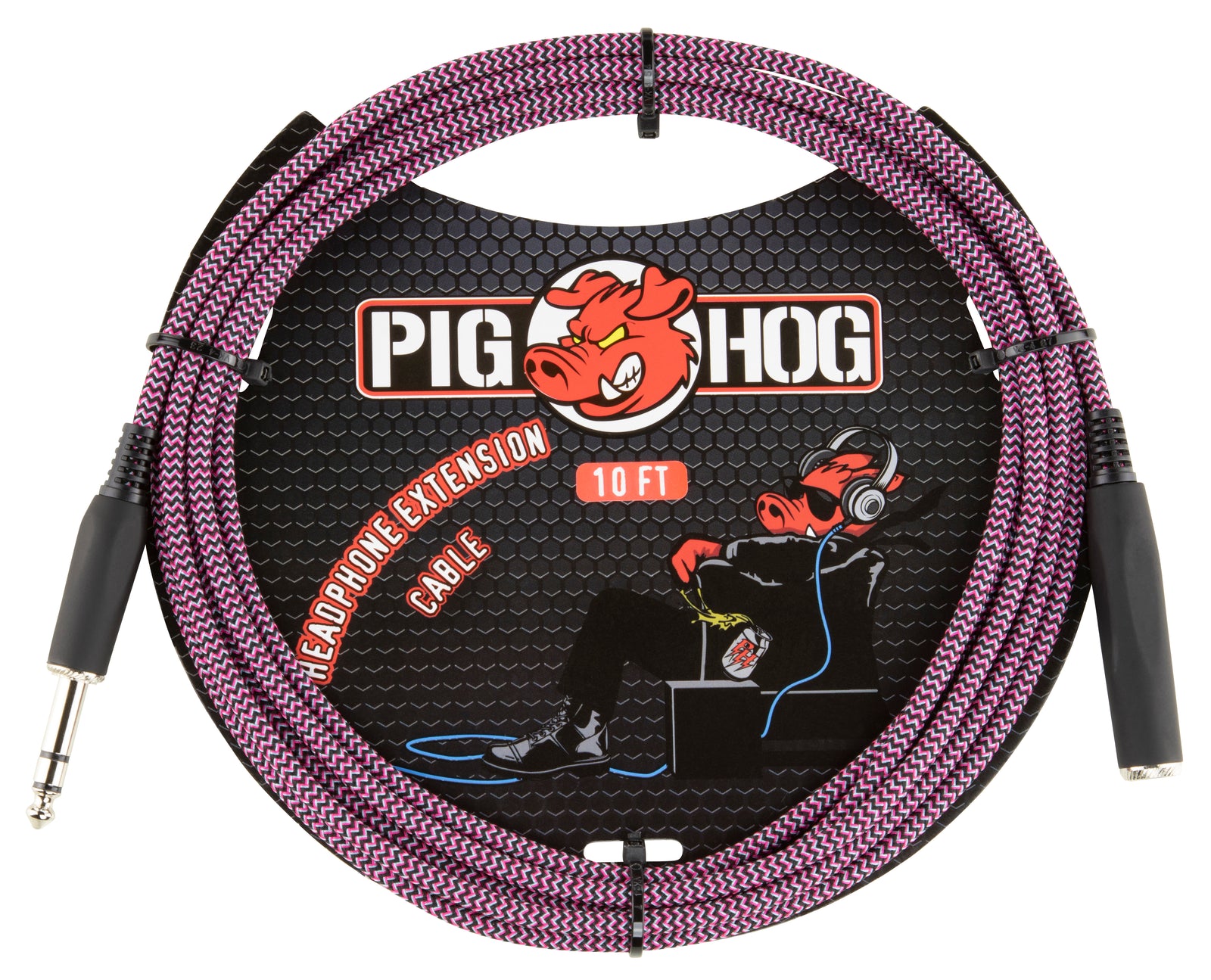 Pig Hog Solutions - 10ft Headphone Extension Cable, 1/4