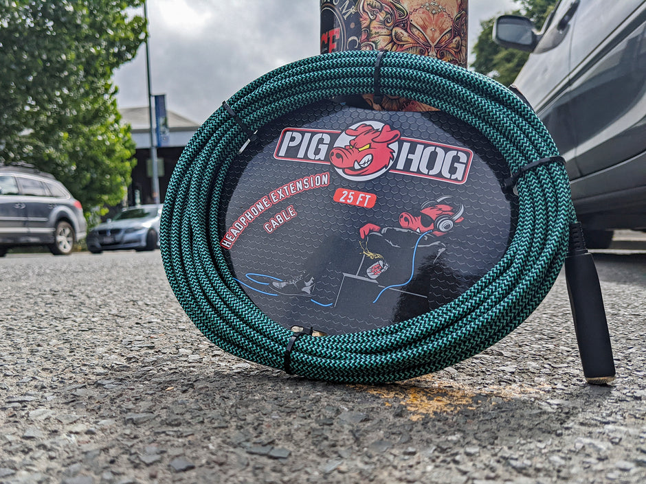Pig Hog Solutions - 10ft Headphone Extension Cable, 1/4", Tahitian Blue
