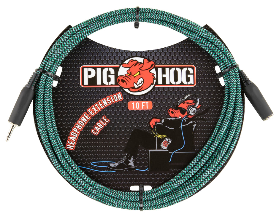 10ft Headphone Extension Cable, 3.5mm,"Tahitian Blue"