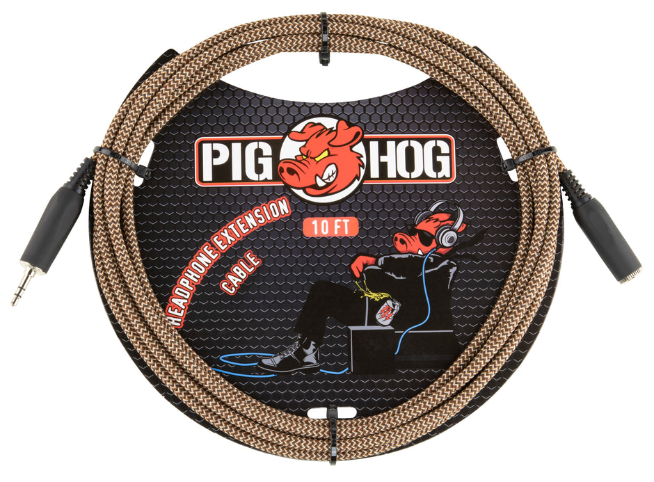 10ft Headphone Extension Cable, 3.5mm,"Tuscan Brown"