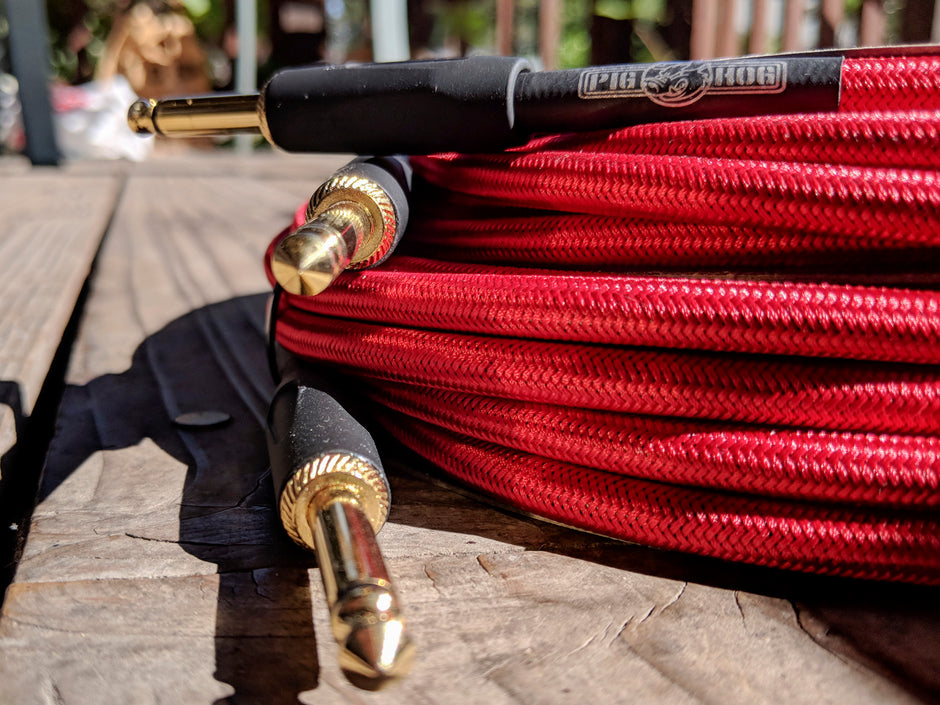 Pig Hog "Candy Apple Red" Instrument Cable, 20ft